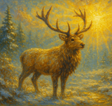 Limited Edition Handpainted Embellished Small Collectors Painting (Friendship)