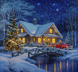 Limited Edition Handpainted Embellished Small Collectors Painting (Friendship)