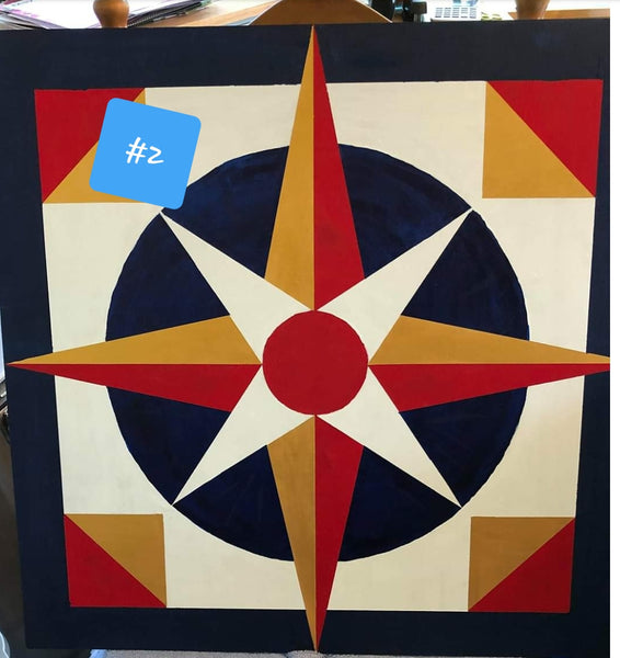 Hope and Prayer for America #4 Compass Barn Quilt