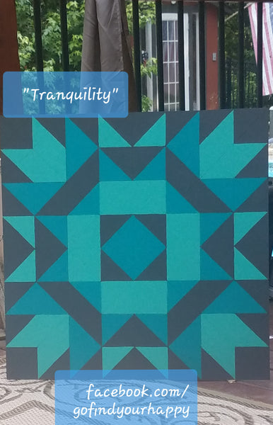 "Tranquility" DIY Paint Kit Barn Quilt by Tricia Andreassen Mo